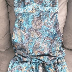 Beautiful Evening Dress Mardi Grass theme